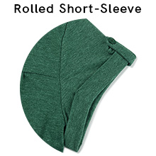 short rolled sleeve
