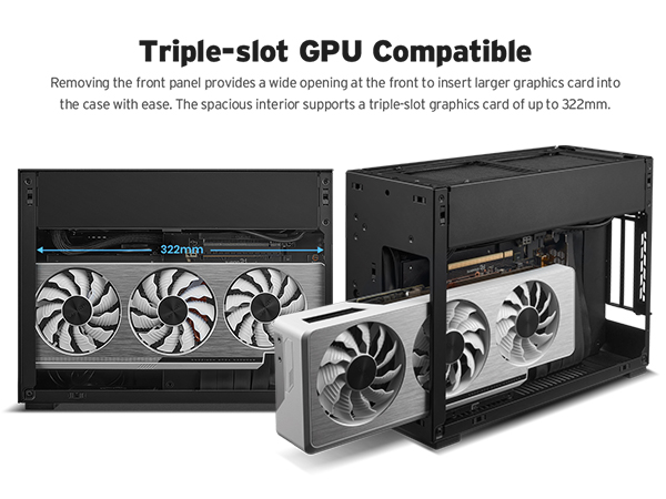 Amazon.com: Lian Li A4-H2O Mini-ITX PC Case, Triple-Slot Mount GPU