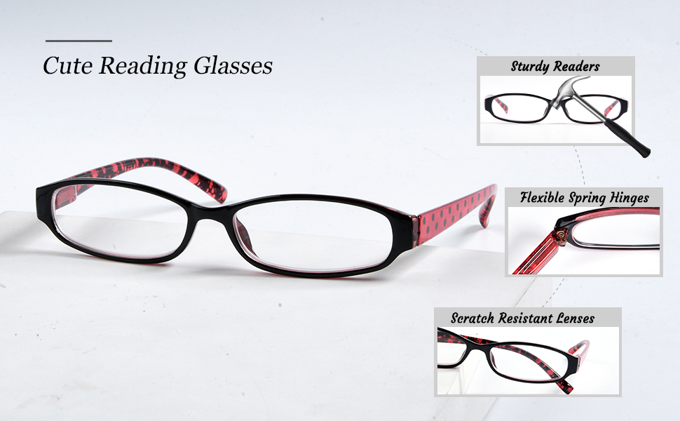 stylish women reading glasses 