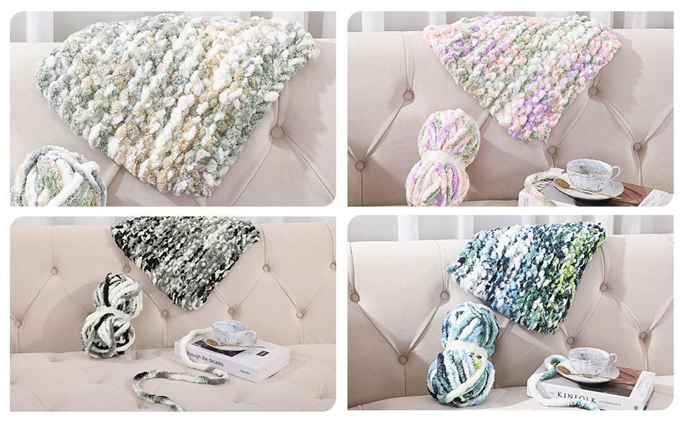 HOMBYS Super Bulky Plush Big 8 Pack Tie Dye Chunky Chenille Yarn for Arm Knitting
| Fluffy Soft Jumbo Crocheting Che Bd21adc5 1d65 45d9 9877 A3bfa6b0467d. CR0,0,970,600 PT0 SX970 V1