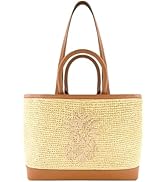 Concept One Tommy Bahama Women's Tote Bag with Zipper Wallet, Paper Raffia Travel Purse Handbag w...