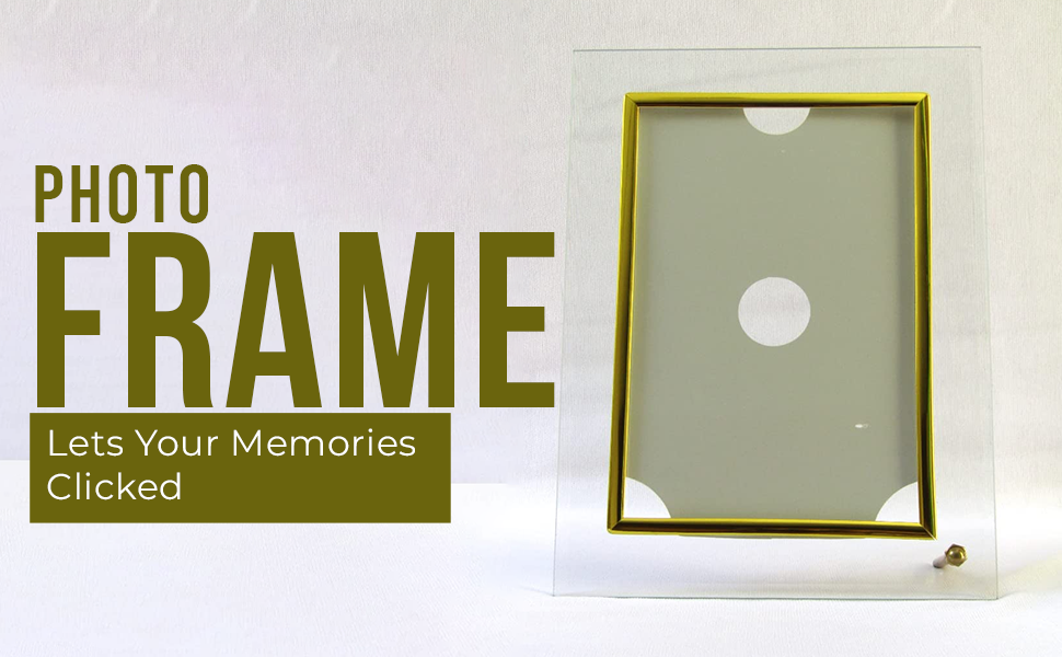 DEEP CREATION Collections Decorative Table Photo Frame 8x10,Glass