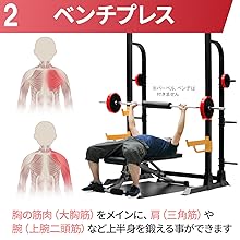 Amazon | MUSCLE FACTORY ハーフラック 筋トレ 懸垂マシン