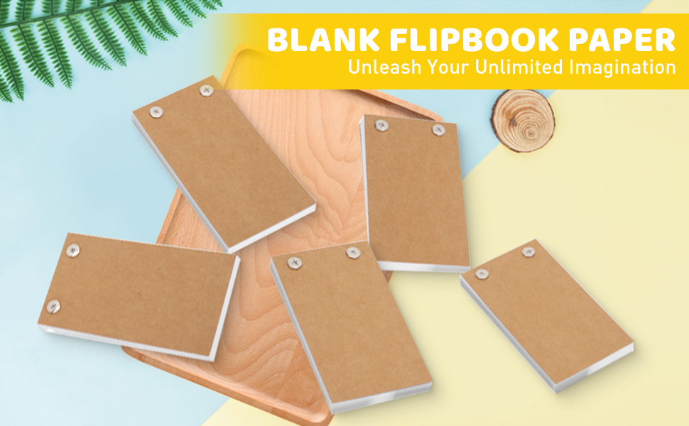 Flip Book, Blank Flipbooks Blank Flip Book Paper with Holes 5 Pack Flip