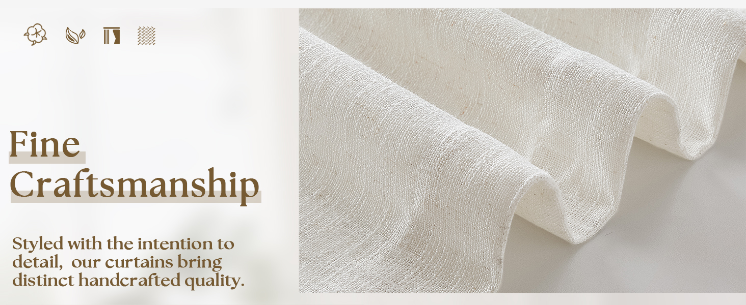 pleated linen curtains