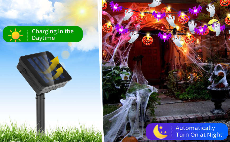 solar halloween decorations
