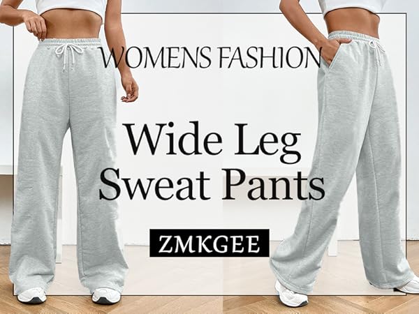 Amazon.com: zmkgee Wide Leg Sweatpants Women Baggy