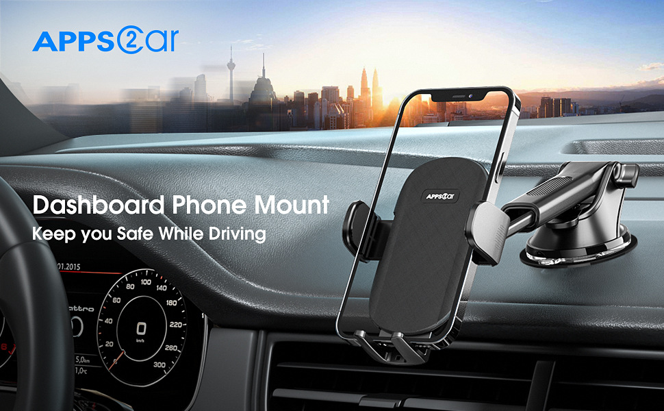 APPS2Car Car Phone Holder,Adjustable Phone Holder for Cars One Release