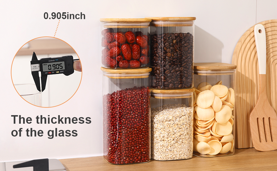 Glass Food Storage Jars