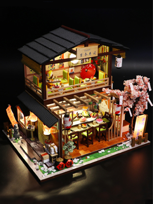 Spilay DIY Dollhouse Miniature with Wooden Furniture,Handmade Japanese  Style Home Craft Model Mini Kit with1:24 Scale Creative Doll House Toys for  Adult Teenager Gift (Gibbon Sushi), Dollhouses -  Canada