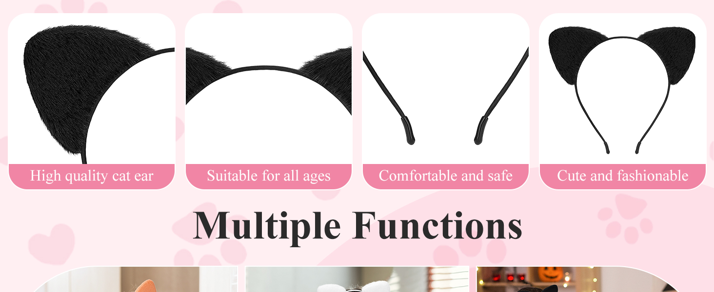 Women Plush Cat Headbands