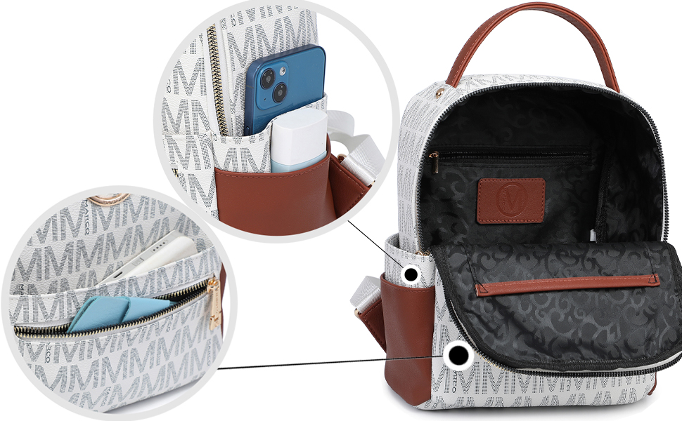 MKP Mini Backpack Purse for Girls Women Fashion Cute Multi