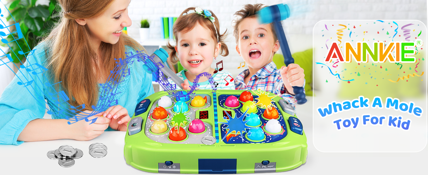 whack a mole game for kids,toys for 3 4 5 6 year old boys and girls