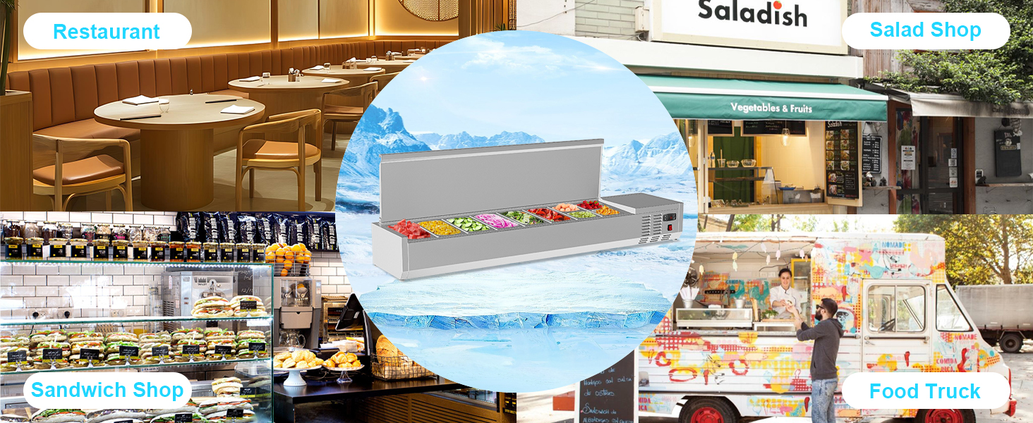 Countertop Refrigerated Condiment Station