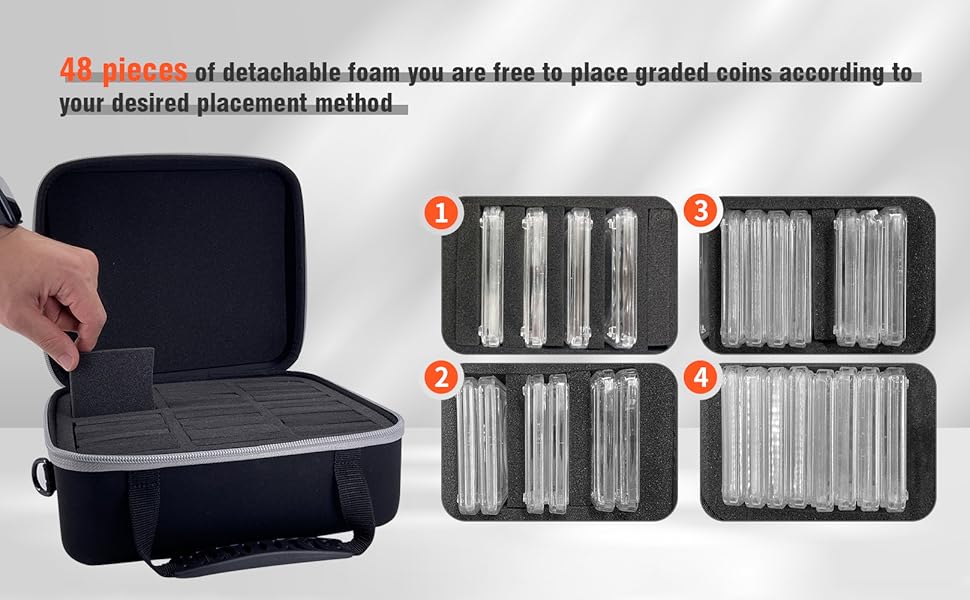 Graded Coin Storage Box Fits for 2448 PCGS or NGC Graded