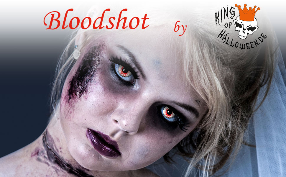 Funslinse Bloodshot, Kontaktlinse, King of Halloween