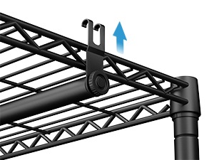 clothes rack with hanging rods