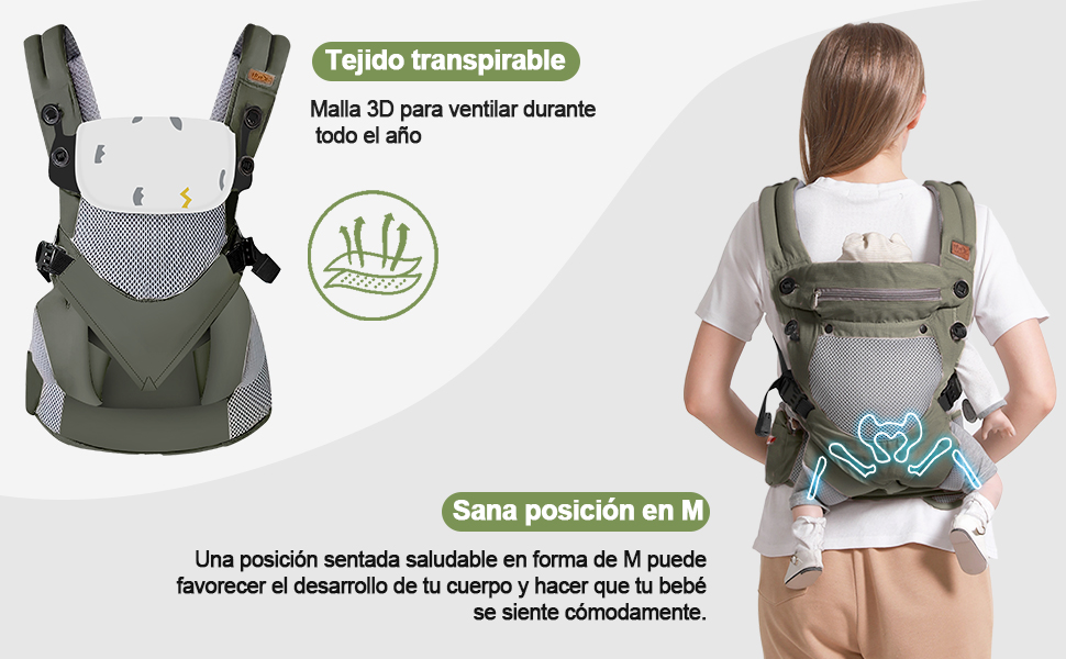 Cangurera de Bebé Ajustable Portátil