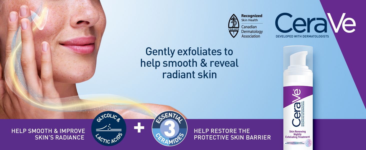CeraVe Skin Renewing Exfoliating Serum Banner