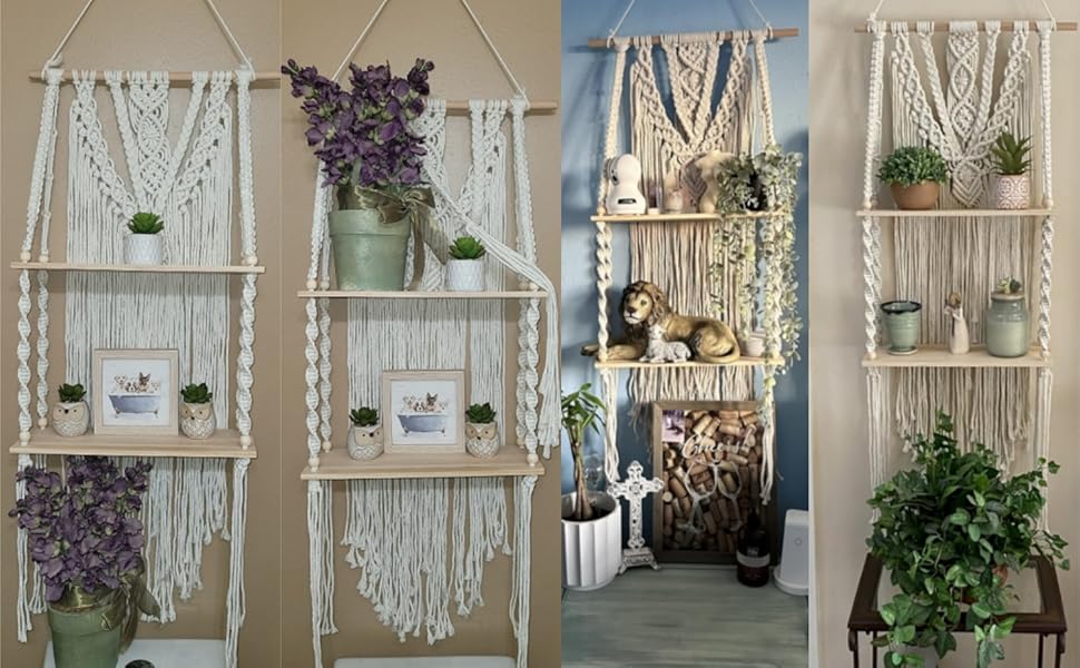 macrame shelf
