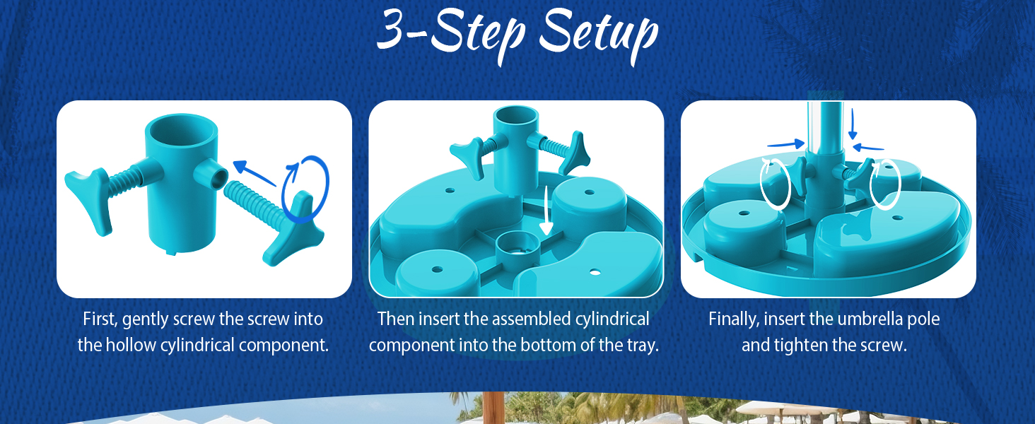 easy setup screw beach umbrella table drink cup holder umbrella with stand picnic outdoor
