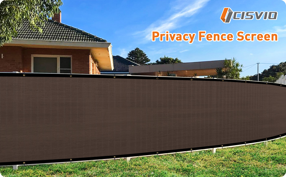Cisvio 6ftx50ft Fence Privacy Screen Heavy Duty 170 GSM Windscreen