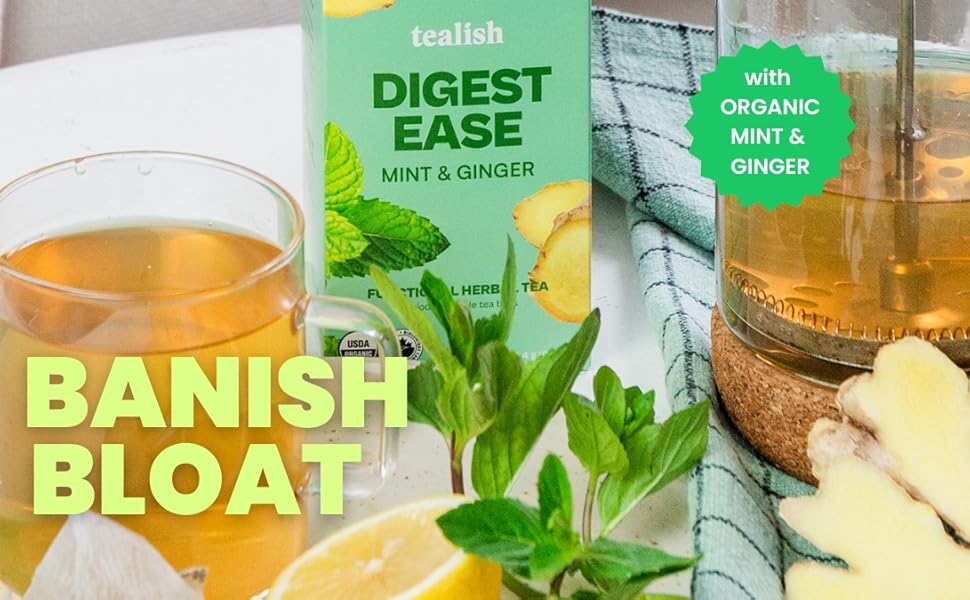 tea, tealish, tea bags, organic tea, digestion tea, mint tea, ginger tea