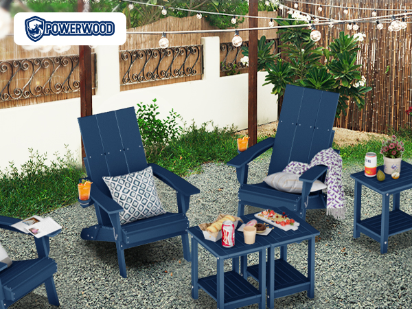 hard plastic patio set
