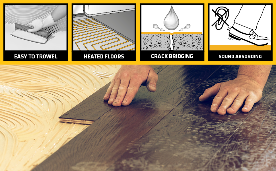 SIKA Wood flooring adhesive SikaBondT21 Brown Allinone wood