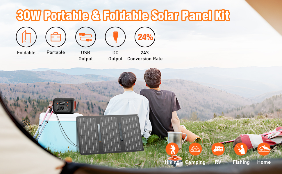 Specifications of small folding solar panel for camping