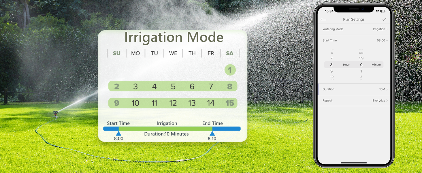 WiFi Hose Timer, Diivoo Smart Water Timer with WiFi Hub, 6