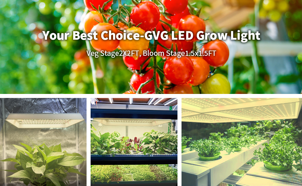LED Grow LightsGVG LED 600W Grow Light Full Spectrum LED