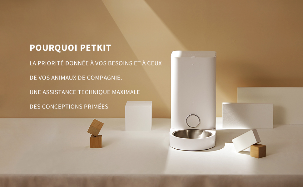 PETKIT Distributeur Automatique De Nourriture Avec Bol En Acier Inoxydable, Contrôle Par APP, Affichage LED Pour Faible Quantité De Nourriture, Distributeur De Nourriture Pour Chat(Chien) – 2.8L 14 Distributeur Nourriture avec contrôle APP