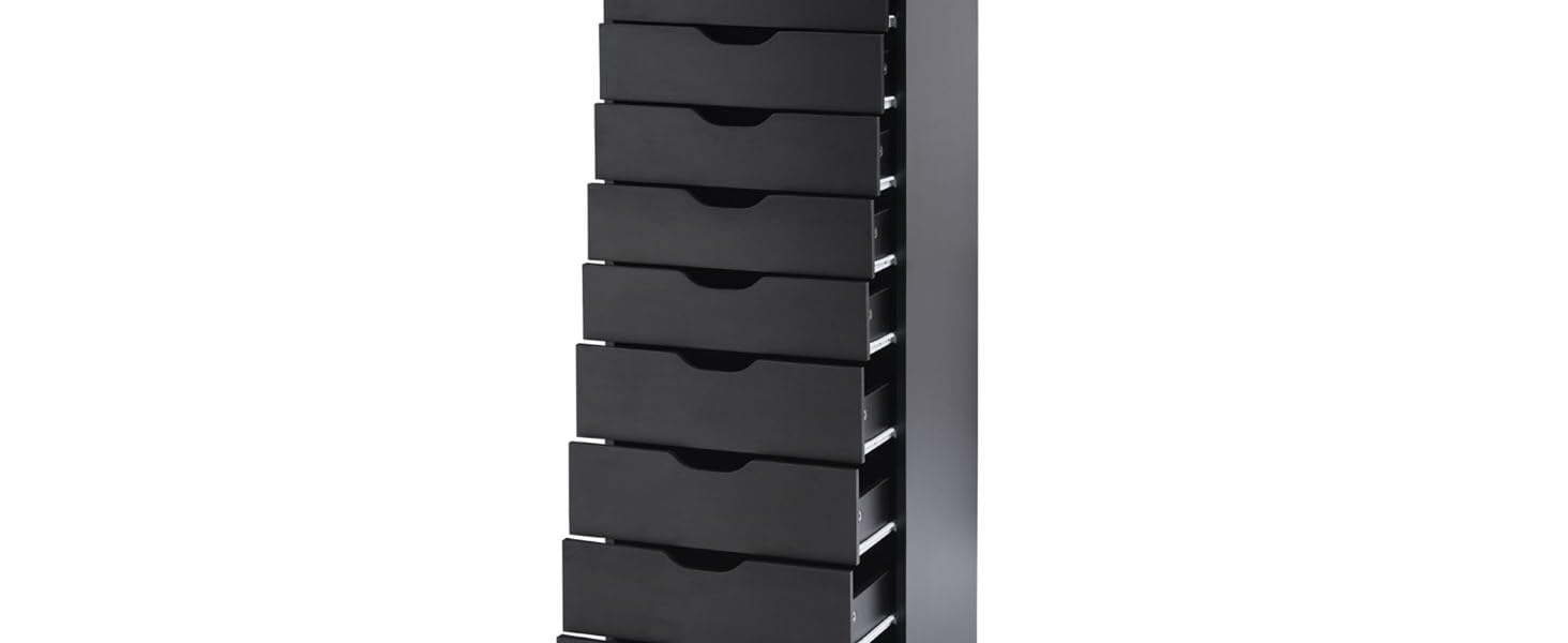 white drawers, naomi home 9 drawer dresser, chest of drawers for bedroom