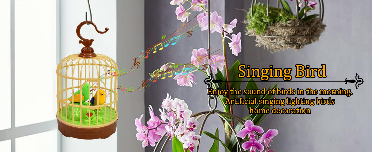 SPN-RECPP Singing Bird Toy  Chirping Bird Cage Toy  Fizzytech Bird Toy  Battery Operated Bird Toy