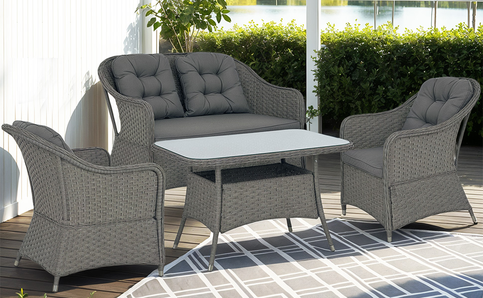 seater corner conservatory ratan sofas luxury weatherproof m