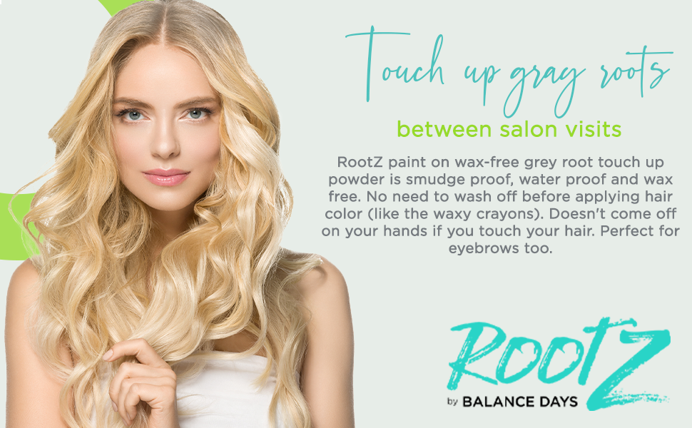 Rootz Blonde Grey Root Touch Up Temporary Concealing Powder