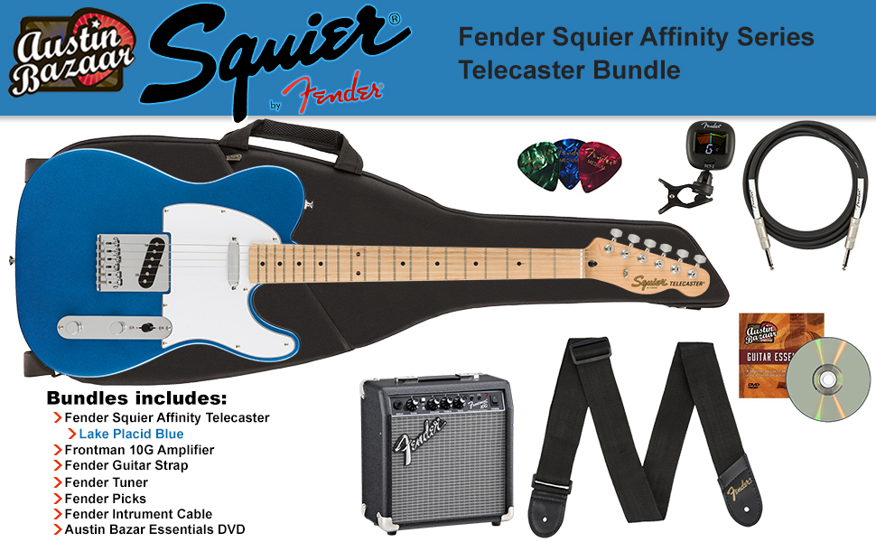 Amazon.com: Fender Affinity Series Telecaster, Maple - Lake