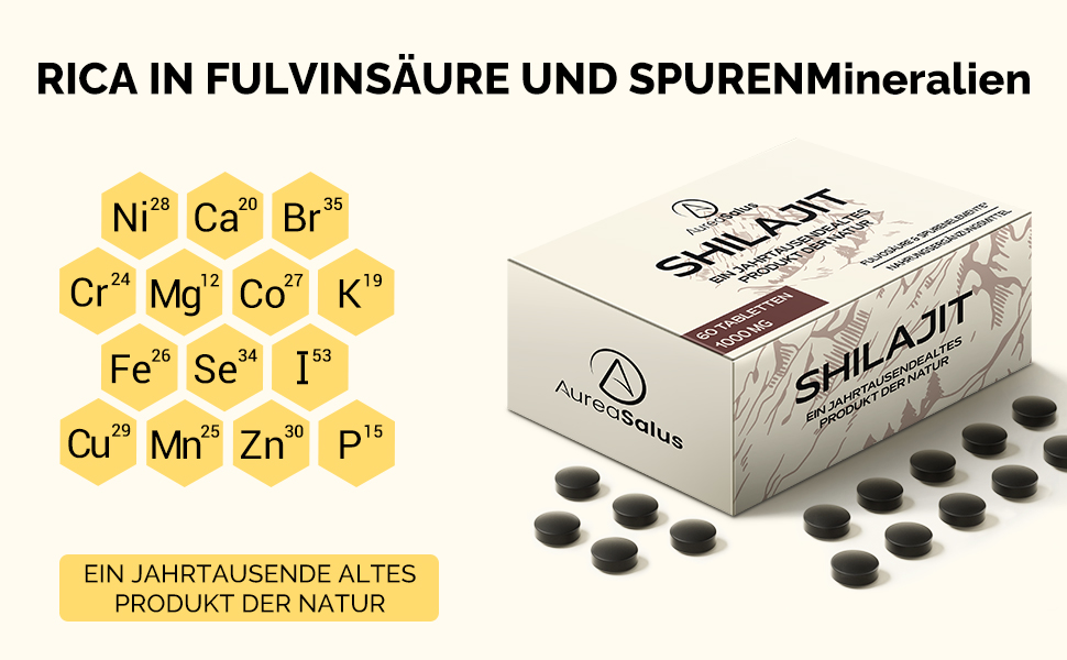 Pure Shilajit Tabletten