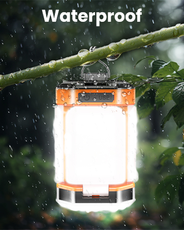 Lanterne Camping Rechargeable, BICKON 4000mAh Lampe Camping LED Pliable 5 Modes d'éclairage 60 LED Dimmable, Portable Suspendue Lampe Tente pour Camping, ouragan, Secours, Garage, Cave 2