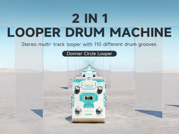 Amazon.com: Donner Circle Looper Pedal Drum Machine, 2 in 1