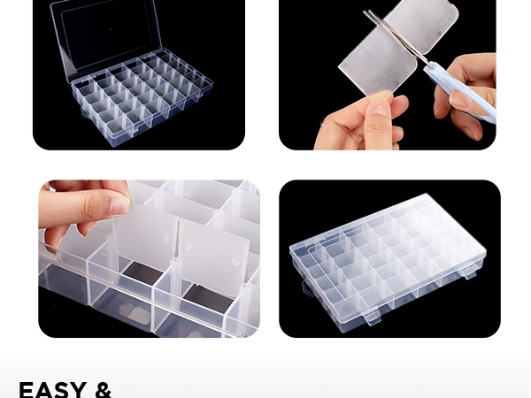 36 Grids Plastic Clear Organizer Box 