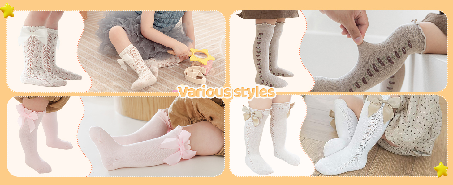 Little Girls Knee High Socks