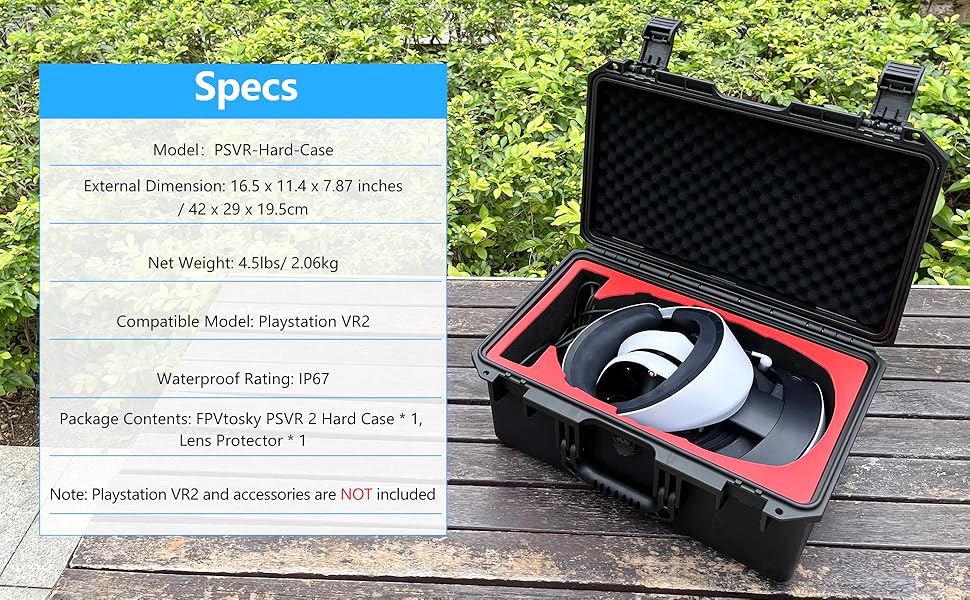 Playstation VR2 Hard Carry Case, Product Specifications