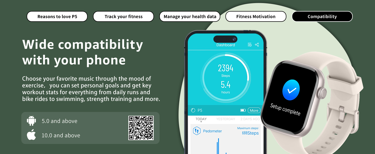 smart watch for men women