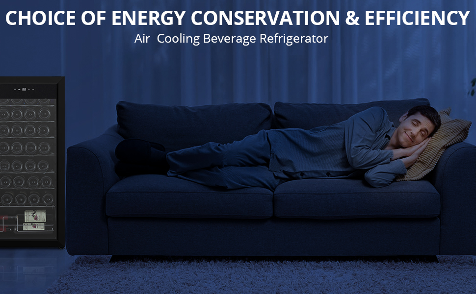 TacleeKii Wine Refrigerator - Lifestyle Image