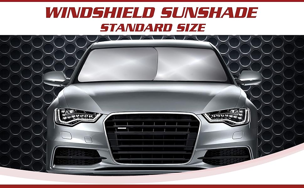 windshield sunshade two pieces