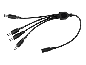 Powers up to 4 cameras