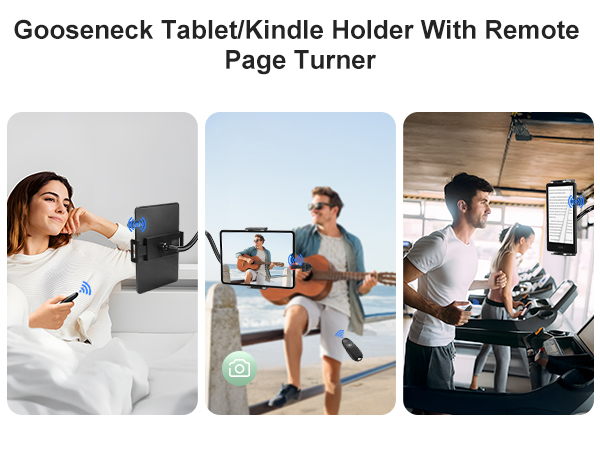 kindle bed holder with remote