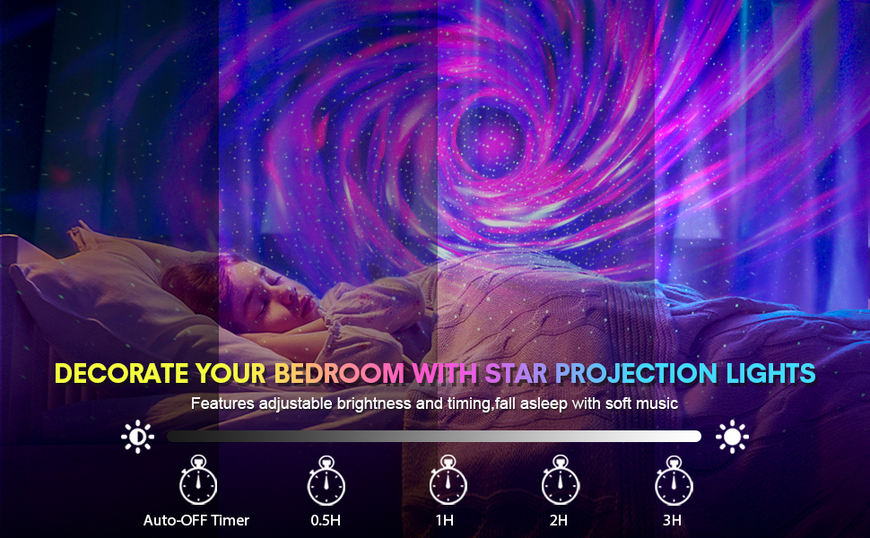 Star Projector Galaxy Night Light, APP Control Galaxy Projector Nebula Starry Light Projector